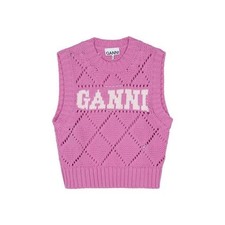 Ganni damen strickweste mit - ganni,