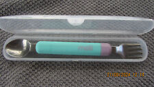 LÖFFEL * GABEL * BABY * KIND * MELII *  BOX * LILA+BLAU/GRÜN * BESTECK* REISE *