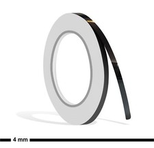 Zierstreifen 4mm schwarz glanz - 4mm,