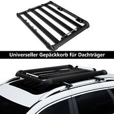 UNIVERSAL DACHTRÄGERKORB HOCHWERTIGES ALUMINIUM GEPÄCKTRÄGER SCHWARZ