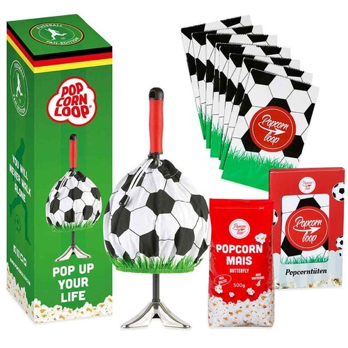 Popcornloop fussball set mit - fussball,
