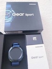 SAMSUNG Gear Sport SMARTWATCH Uhr Unisex Fitnessuhr, schwarz & blau, TOP Zustand