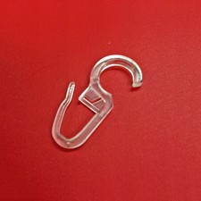 Faltenlegehaken mit Öse für Gardinen Gardinenringe Überklipshaken - transparent