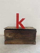 Vintage Leuchtbuchstabe Leuchtreklame k Rot Buchstabe LED