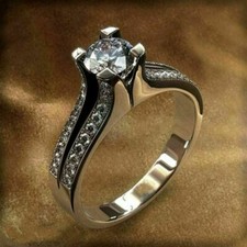 14 K Weißgold 1,45 kt weißer