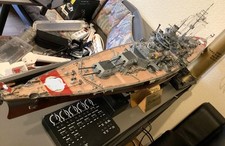 KMS Bismarck Hachette 1/200 Metall gebaut und RC tauglich! Sie schwimmt doch!