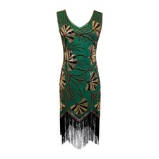 Damen Paillettenkleid mit