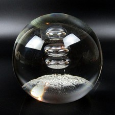 CAITHNESS Glas Briefbeschwerer Paperweight TRIO limitiert Scotland Bubbles 1977