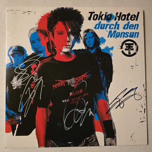 Hand signed tokio - hotel, vinyl