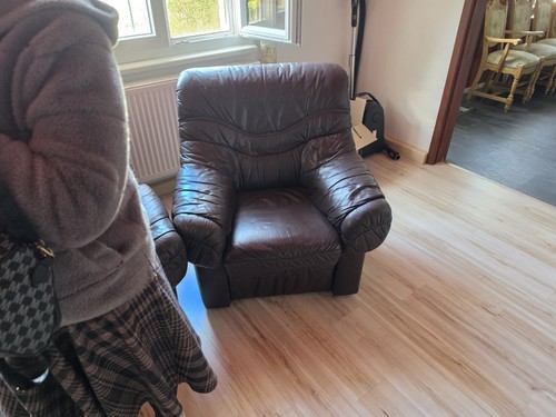 Braunes leder ecksofa sitzer - leder-ecksofa, 5-sitzer