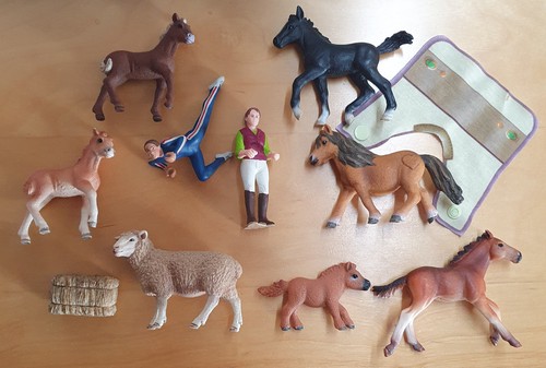 Schleich herde mit fohlen - schleich,