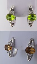 Zult- - -anit Diaspor mit Zirkonia Ohrring aus 925 Silber ZLTANITOHR1 Sale