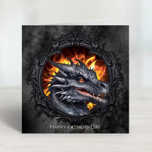 Vatertagskarte drache grimoire - vatertagskarte,