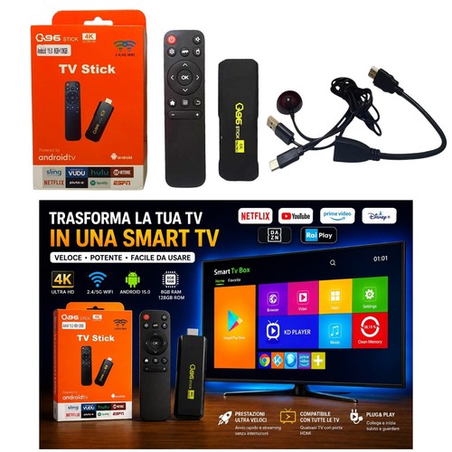 Box stick android 8k - tv, hdr