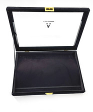 SCHMUCKAUFBEWAHRUNG ,HALSKETTEN / KETTEN ORGANIZER SCHWARZ SAMT/GLAS#SCHMUCKJAGD