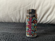 HYPER RAR ORIGINAL MALLORCA JAPAN PFEIFENFEUERZEUG GAS SILBER STEINE SEHR SELTEN