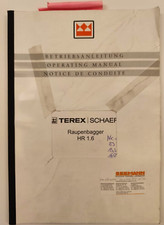 495G Bedienungsanleitung und Teileliste Terex Raupenbagger HR 1.6 aus 2004