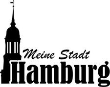 Aufkleber Meine Stadt Hamburg