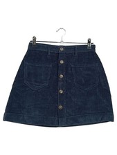 ONLY Damen Cordrock Minirock Blau Gr. S Retro Knopfleiste