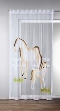 Gardine PFERDE mit verdeckten
