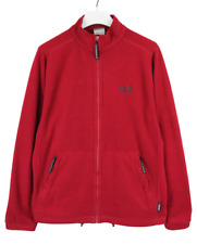 Jack Wolfskin Outdoor Polartec Sweatshirt Herren 2XL Reißverschluss Fleece Rot