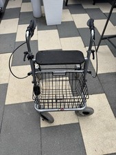 Leichtgewicht Rollator Gehwagen bis 120 kg Gehhilfe Sitz Korb