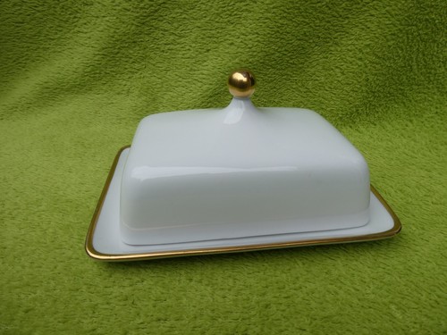 Porzellan butterdose - porzellan,