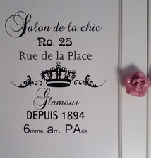 Shabby Wasserf. Aufkleber