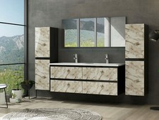 Doppelwaschtisch Hochglanz