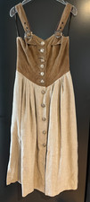 Damen Trachten Dirndl ärmellos Braun, Beige ca. Gr. 38 v. CountryLine