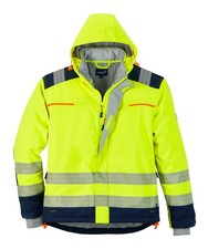 Warnschutz Softshelljacke gefüttert SAFENESS  Warnschutzjacke Jacke Winter