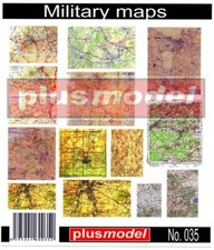 plusmodel 035  Military maps 14 Militärkarten im Maßstab 1:35 Diorama