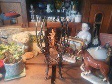 BLUMENSTÄNDER STABIL AUS METALL IN SCHWARZ HOCKER PFLANZEN STÄNDER FÜR BLUMEN 