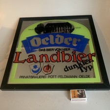 Werbespiegel Spiegel Oelder Landbier Bier Werbung Potts Brauerei Oelde 4 kg !