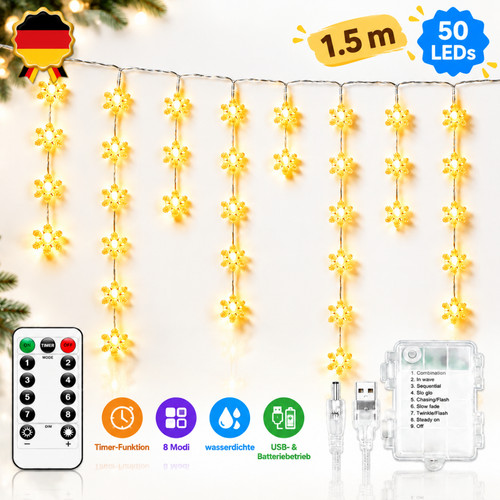 50leds schneeflocken - 50leds,