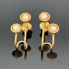 OHRSTECKER  AUS 925/- SILBER VEROLDET MIT KRISTALLOPAL-IMITAT  SCHMUCKJAGD