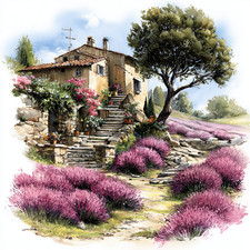 Wandbild Lavendel Provence