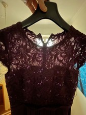 Abendkleid 34 lang Marie Lund dunkelrot 