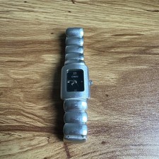 Christ Damenarmbanduhr Edelstahl rechteckig matt-silber 