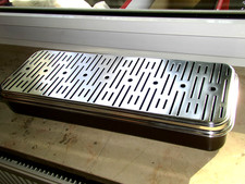 SUS Verdampfschale Verdunster Luftbefeuchter 41x15 Metall Edelstahl Heizung Kami