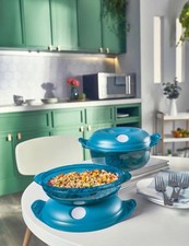 Tupperware Mikro-Fix 700 ml blau Mikrowelle Micro Neu Crystal Pop