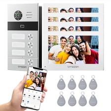 TMEZON WLAN VIDEO TÜRSPRECHANLAGE fur 1/2/3/4 FAMILIEN 7" TOUCHSCREEN 4-DRAHT