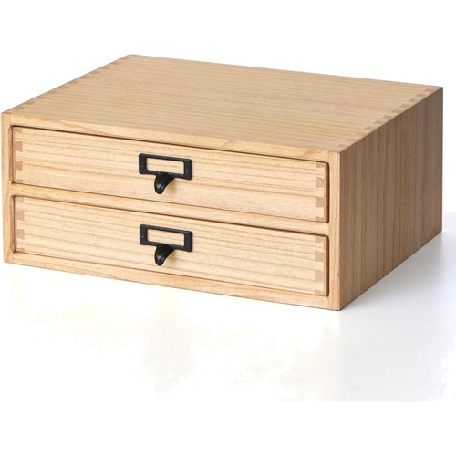 Massivholz-Schubladenbox