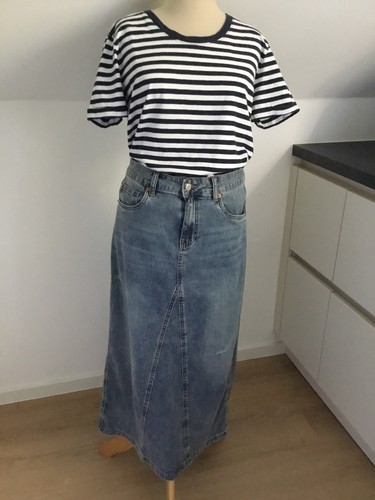 Jeansrock red button - 38,