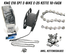 KMC E10 EPT 10-fach E-Bike Fahrradkette 100–140 Glieder E25 + MissingLink silber