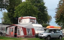 Wohnwagen Duo Westfalia Esterel, 3,2t ,4 Mover, Klima, Alde, TÜV 05.27