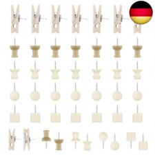 Pinnwand Pins,200 Stück Pinnadeln Set Pinnadeln Holz Klein Reißzwecken 5 Stile R