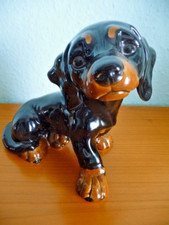 Porzellanfigur sitzender Dackelwelpe - Manufaktur Goebel