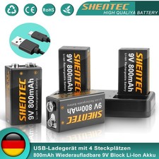 9V Block PP3 Lthium Li-ion