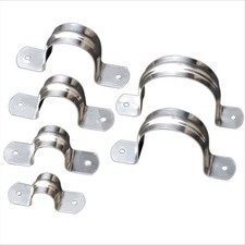 100/50Pcs 2 Hole Strap Clamp